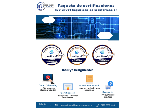 Paquete de Certificaciones ISO 27001