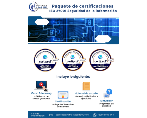 Paquete de Certificaciones ISO 27001