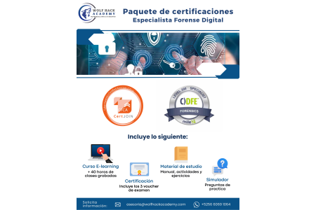 Paquete de Certificaciones Forense Digital