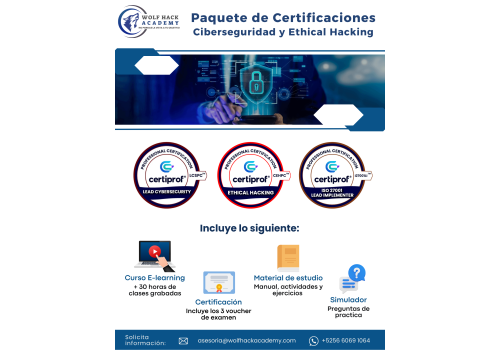 Paquete de Certificaciones Ciberseguridad