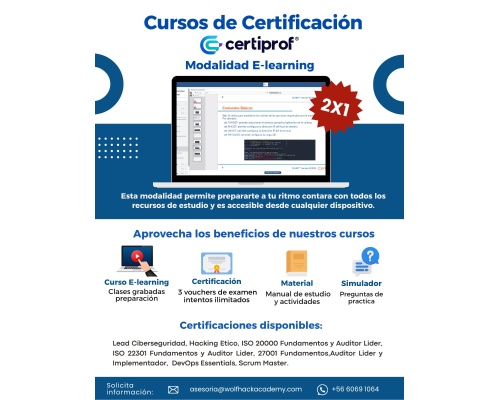 Promo 2x1 Certificaciones